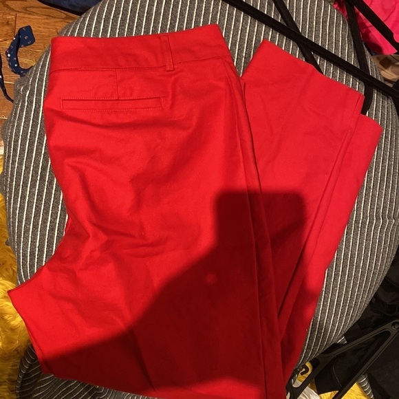 Cleo Everybody  poppy Red ankle pants Sz 14 - Picture 8 of 14